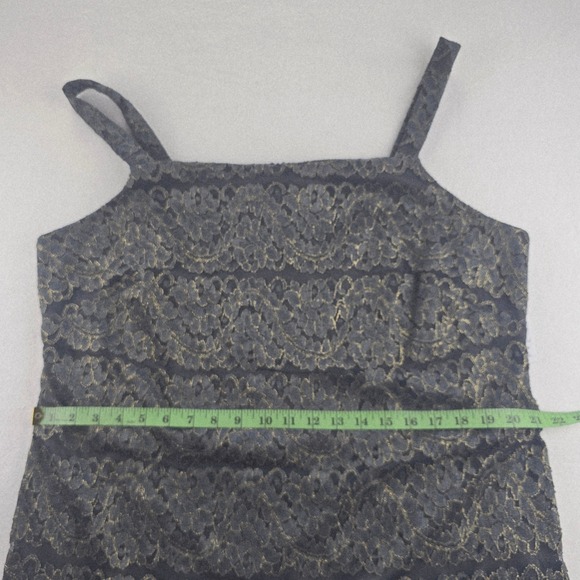 Jessica Howard NWT Lace‎ Sheath Sleeveless Party Cocktail Dress Charcoal Sz 16W - Picture 9 of 10